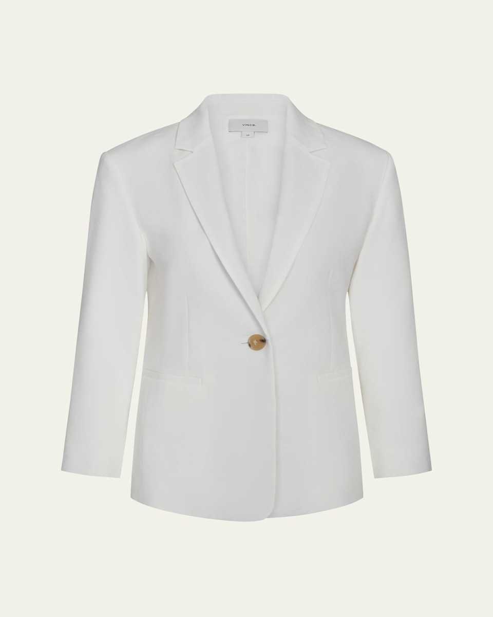 Shrunken Linen Blazer